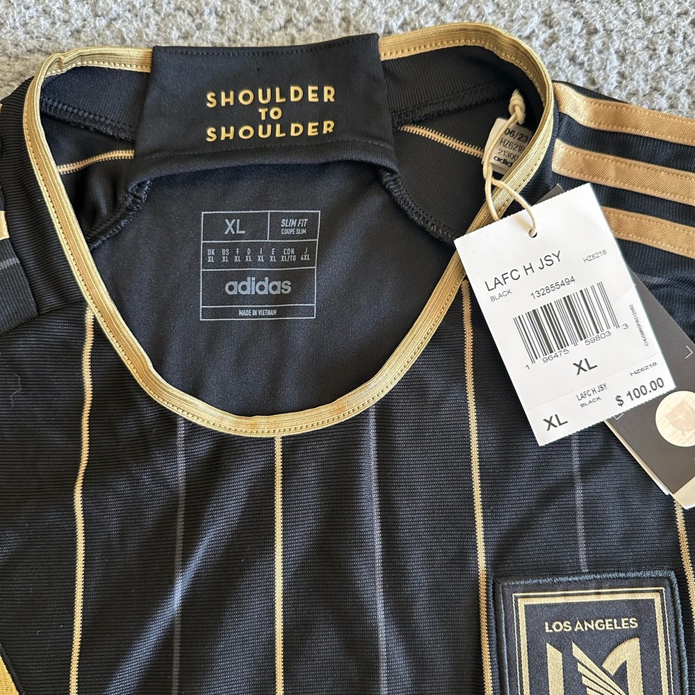 Adidas Black and Gold LAFC Jersey